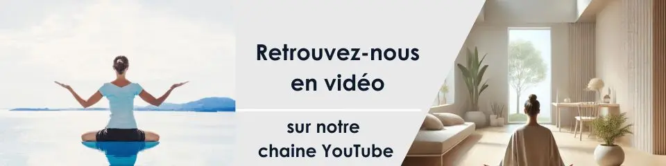 Pub avec le lien vers la chaine YouTube de catherine-dole formations pour des vidéos d'exercices de sophrologie - Sur le blog sante et bien-être