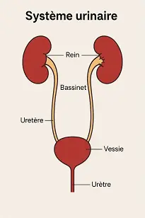 Le système urinaire - Anatomie physiologie du corps humain sur le blog santé et bien-être